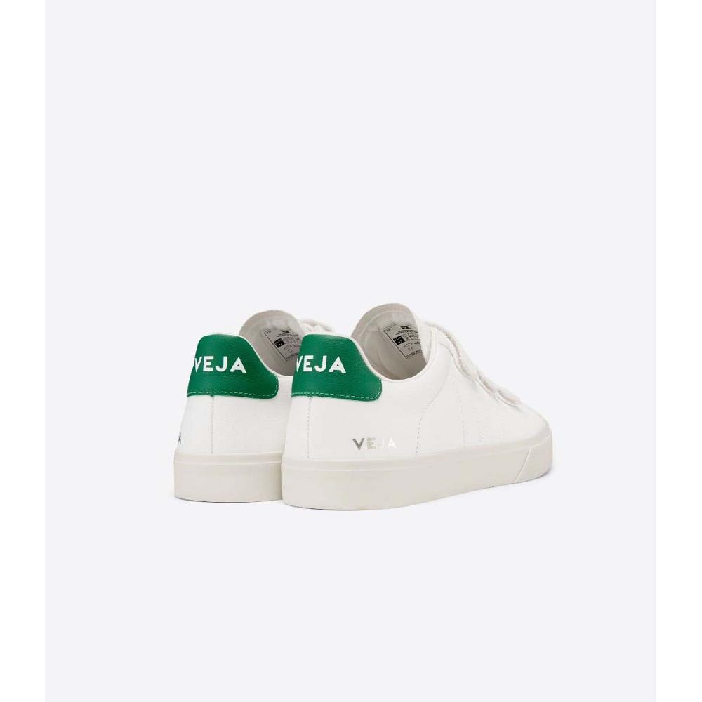 Veja RECIFE CHROMEFREE Schoenen Heren White/Green | BE 199CTV